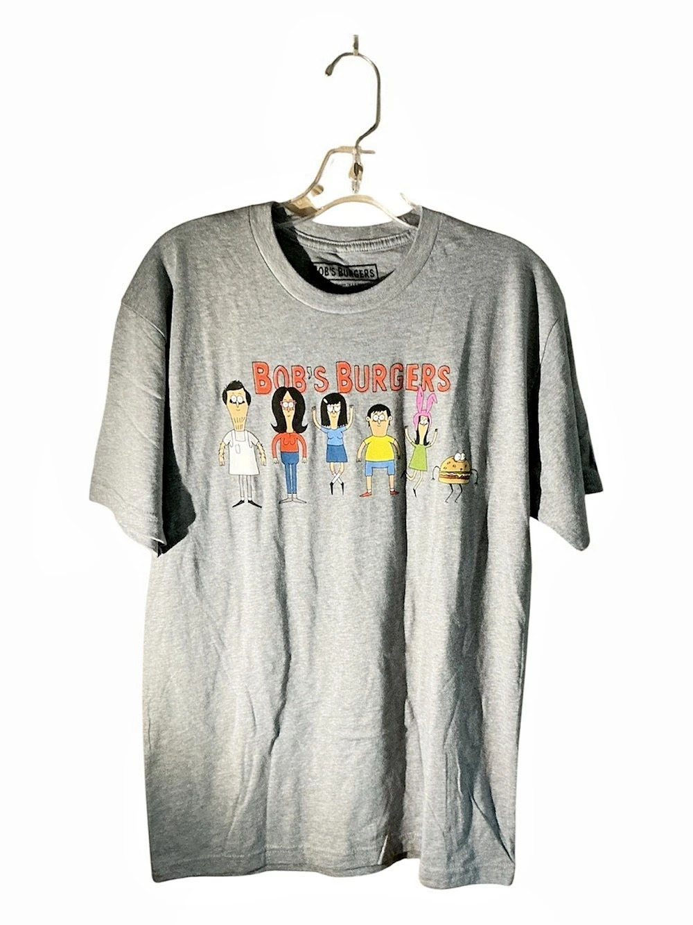 Bob's Burgers graphic Tshirt Gray Medium S2018 poly cotton mint nwot